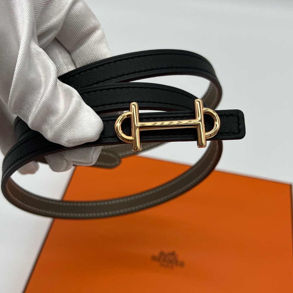 Authentic Hermes Brand New Reversible Gamma 13mm leather belt - Picture 8 of 17